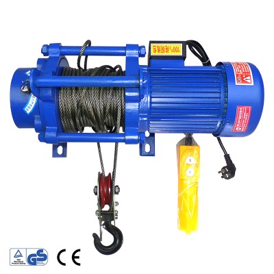 electric motor Light Duty Wire Rope Electric Hoist 220V Quick 1Ton 30Meters