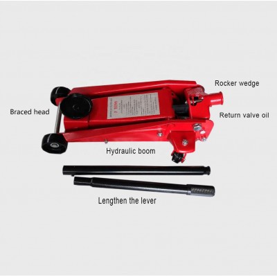 2ton Steel Heavy Duty Hydraulic Floor Jack with Rapid Pump  Car horizontal jack 2t