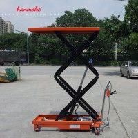 2 ton factory HANMOKE Industrial hydraulic lift tables scissor lift table for hot sale