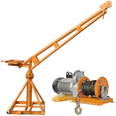 Factory price 800kg used mini construction lifting crane 800kg-60m-380V