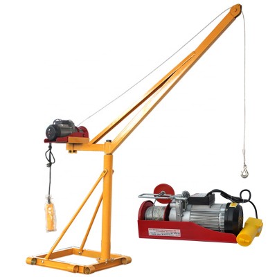 Construction Mini Crane with Good Quality 100kg-1000kg Full set 200kg-20m-220v