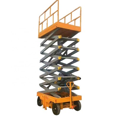 Lift hydraulic lift automatic electric simple small Mobile mast vertical lift platform Scissor type-18m-500kg