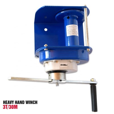 1100-6600lbs brake boat winch/ heavy duty hand winch with high quality Heavy 3T 30M