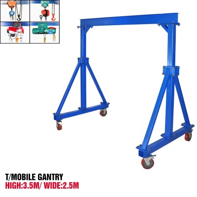 Portable gantry crane,outdoor mobile gantry crane Gantry Cranes 1T H3.5M W2.5M