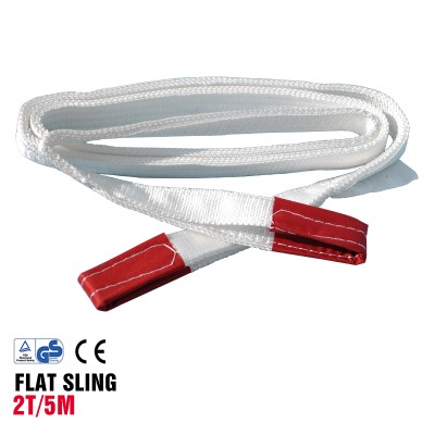 2ton heavy duty flat belt type polyester webbing lifting sling 2T*5m*1