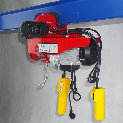 Hot sell factory price micro electric rope hoist with Electric Trolley Series PA400-12M