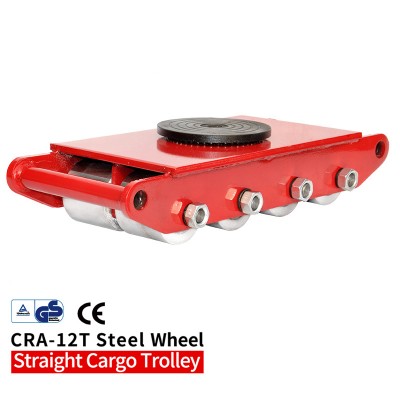 12 Ton Machinery Mover,Heavy Duty Machine Dolly Skate 8-Rollers for Warehousing Distribution Transportation CRA-12T-SW