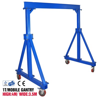 Top design single girder gantry 1 ton mobile crane Gantry Cranes 1T H4M W3.5M