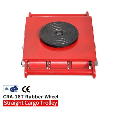 Heavy Duty Moving Transport Cargo Tank Trolley suppliers Roller Skates Machine Mover Dolly Skate Machinery Roller CRA-18T-RW