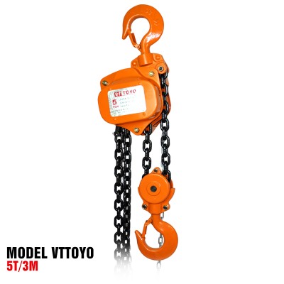 5 tons of engineering chain / Chinese made chain hoist hand chain block  VTTOYO 5T3M