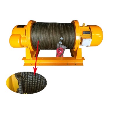 CD1 one speed construction equipment small electric hoist for sale 1 ton 60 meters rope CD1 hoist