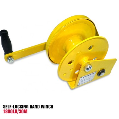 1800LB Boat Hand Winch Hand Crank Manual Trailer Winch 1800BL 30M